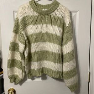 grey bandit striped sweater